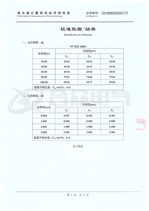 氧化鋅避雷器測試儀證書 氧化鋅避雷器測試儀證書