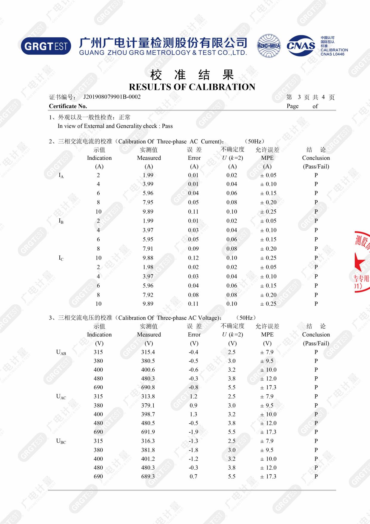 高低壓開關柜通電試驗臺 證書 高低壓開關柜通電試驗臺 證書